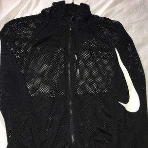 Mesh black active Nike hoodie, size m